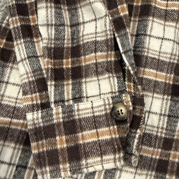 Chocolate Oversized Flannel Shacket - Picture 6 of 7